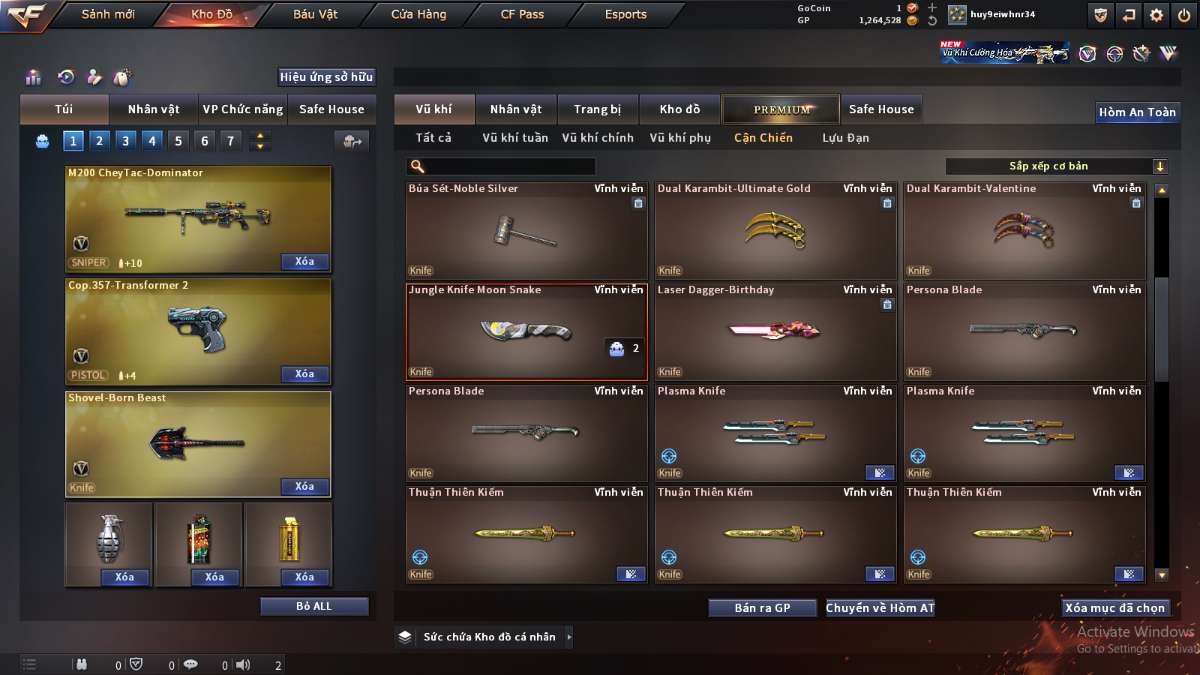 shop acc cf uy tin gia re